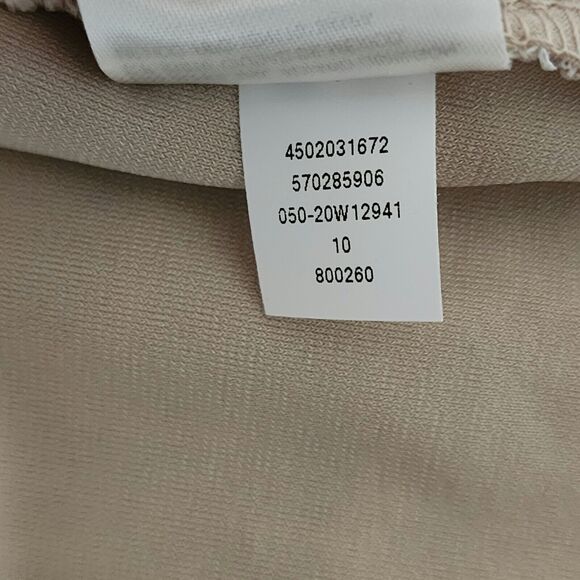 WHBM $200 Womens Guipure Lace Chemise Dress Size 6 Ecru Lined Tie-Belt Holiday - Picture 10 of 10